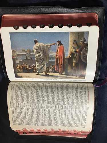 CHRISTIAN WORKER’S BIBLE Illustrated Thumb-Indexed w Encyclopedia 1993 SUPERIOR - Foto 14 di 21