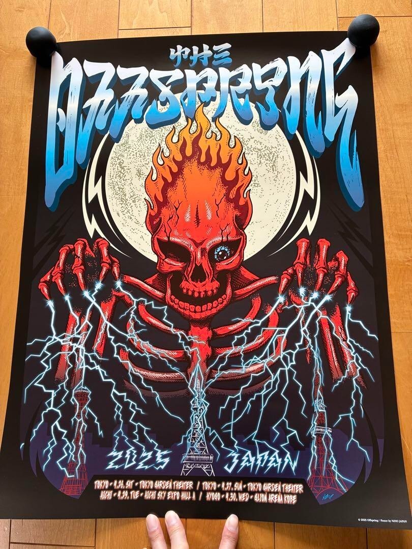 THE OFFSPRING ジャパンツアー ポスター Offspring / Japan Tour 2025 Concert Original Gig Poster