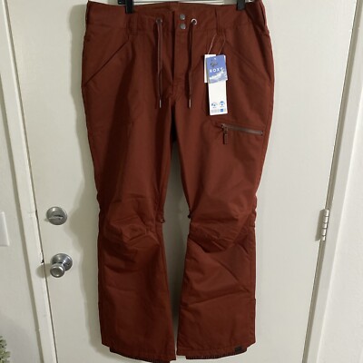 ROXY Nadia Women Snow Pants skiing paprika orange red color XL Texas