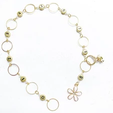 Flower chain row counter for knitting