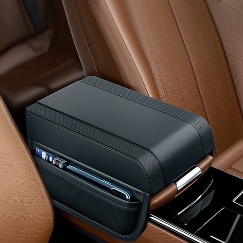 Car Center Console Armrest Box Cushion Cover Pad Mat Protector Accessories Black - Picture 5 of 12