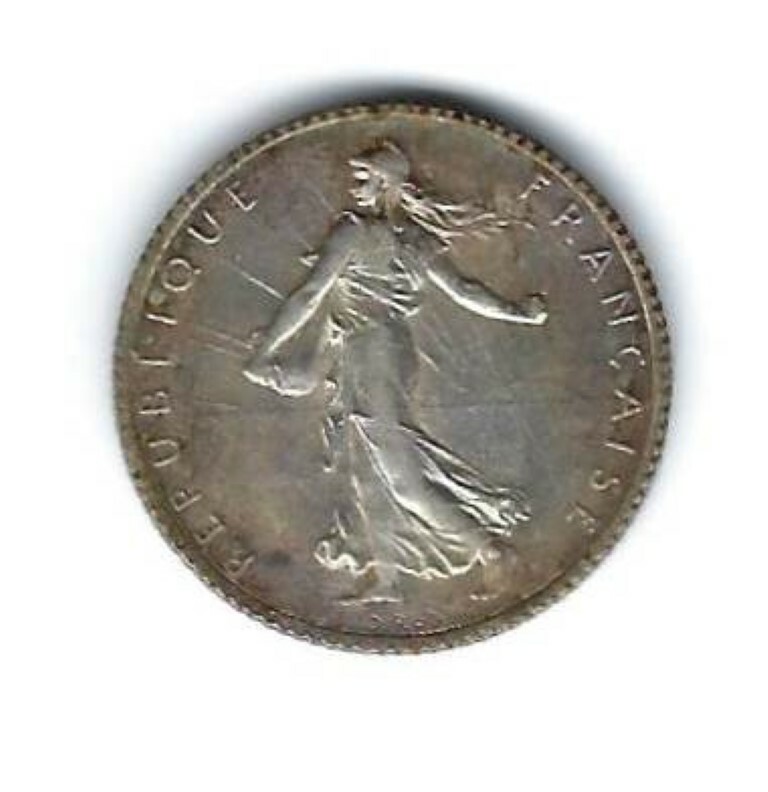 France - Franc - 1918 - 0.8350 Silver - KM# 844 | eBay