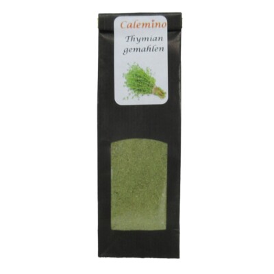 Calemino Thyme Ground 75g for soups stews sauces salads lamb dishes roast beef