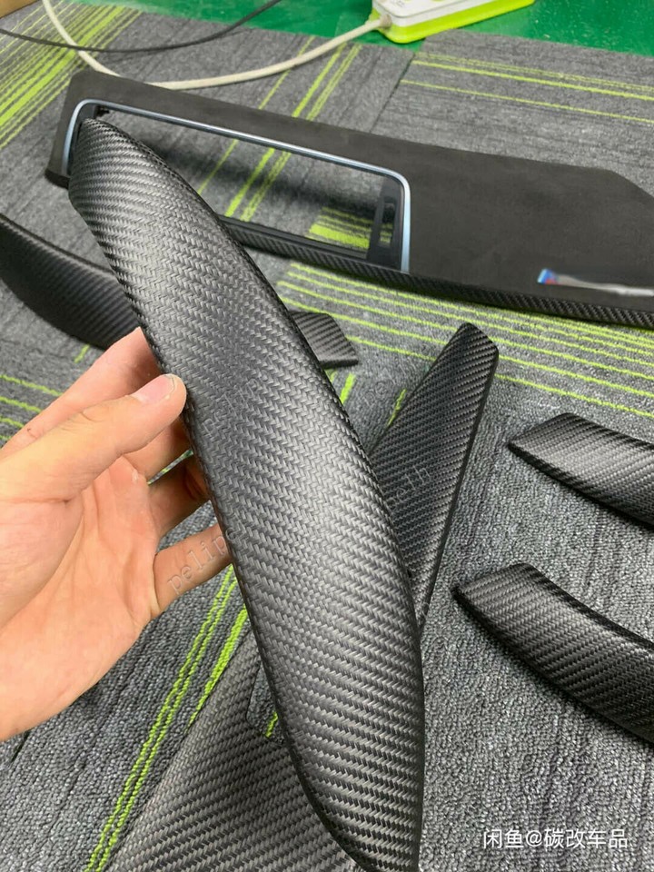 Alcantara / Carbon Fiber Leather Armrest Interior Trim for F30 / F32 / F34 / F36 BMW 3 / 4 Series