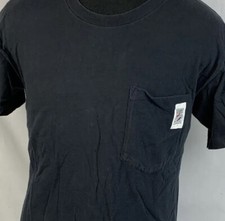 Vintage Pepsi T Shirt Single Stitch Promo Tee Black Pocket Medium USA 90s Soda