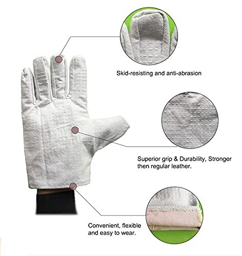 Robuste starke Canvas Handschuhe Vollfutter mit 24 Leinen Sicherheit Arbeitshandschuhe - Bild 3 von 42