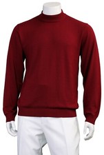 Men's Knitted Sweater Shirts 60 Cotton 40 Acrylic Circle Neck 5 Colors KL801