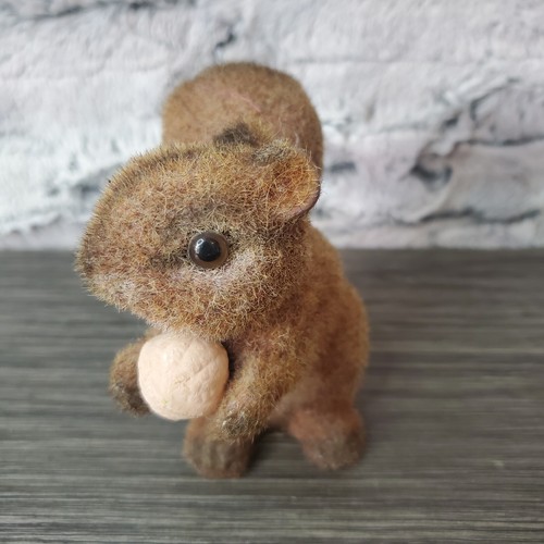 Vintage Floccato SQIRREL Seramic Coin Bank anni 60 GIAPPONE - Realizzazione Noce - Foto 2 di 9