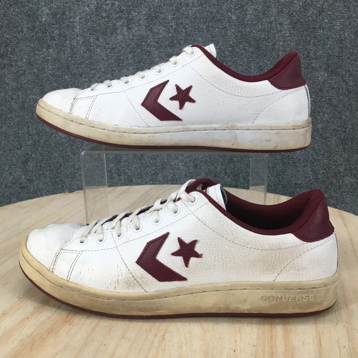 Converse Shoes Womens 10 All Star Casual Lace Up Sneakers 964774C White Leather