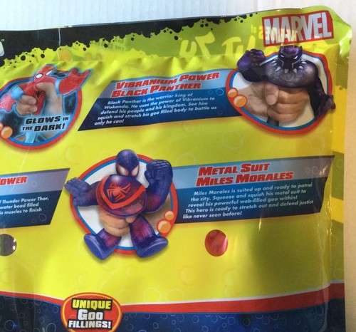 Heroes GOO JIT ZU Spider-Man THOR Black Panther Fidget ULTIMATE AVENGERS 4er Pack - Bild 6 von 10