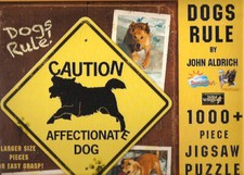 Dogs Rule Jigsaw Puzzle 1000+  piece Made in the USA John Aldrich*