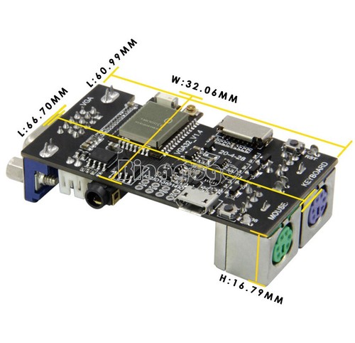 Controlador ESP32 VGA32 V1.4 PS/2 controlador de mouse y teclado biblioteca de gráficos - Imagen 4 de 6
