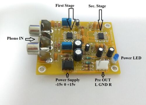 Phono Dual Stage Low Noise RIAA Preamp DIY KIT. Excellent performance M-RIAA1976 - Picture 2 of 9