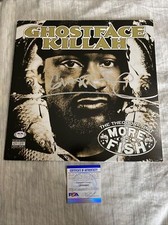 Ghostface Killah signed Wu Tang vinyl record More Fish PSA COA PROOF