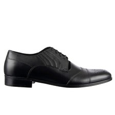 Dolce & Gabbana Business Derby Leather Shoes Napoli Black 08599