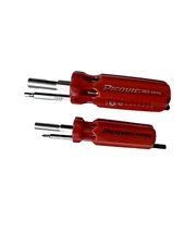 PICQUIC MULTI BIT SCREWDRIVERS - Hex Metric/Multique - {two separate tools}  Red