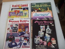 Lot of 6 Plastic Canvas SPECIALs Magazines,leaflets Patterns,How to.