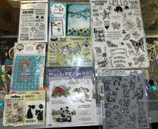 Stamps Mixed Lot Of 8 for Crafts & Scrapbooking NEW