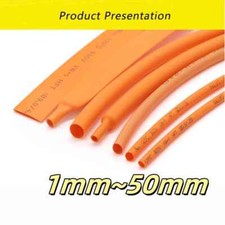 1mm~50mm 2:1 Orange Heat Shrink Tubing Electrical Sleeving Cable Insulation Tube