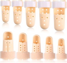 10 Pcs Mallet Finger Splint Thumb Splint, 5 Sizes Finger Support Brace Stabilize