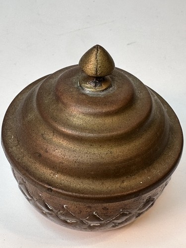 Vintage Turkish Coffee Pot Set With Wooden Stand W/ Porcelain Cups - Picture 12 of 24