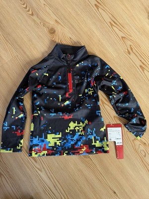 Spyder Thermoshirt/Langarmshirt Jungen schwarz/bunt Gr. 3 neu