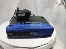 Linksys BEFSR41 v4 EtherFast Cable/DSL Router 4-Port 10/100 Wired w/ Adapter Tes