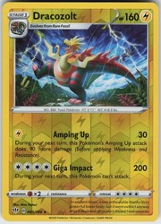 Dracozolt 065/189 Darkness Ablaze Reverse Holo Rare