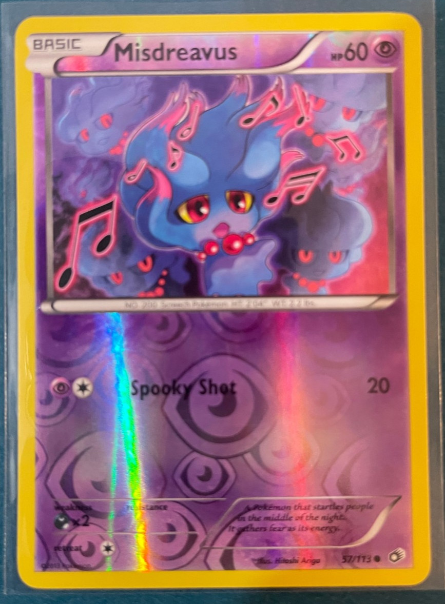 Misdreavus - Reverse Holo (57/113) BW Legendary Treasures NM