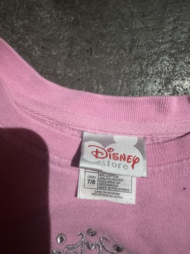 Disney Store Vintage 90s Disney Princess Sleeping Beauty? Pink Sweatshirt 7/8 - Picture 4 of 6