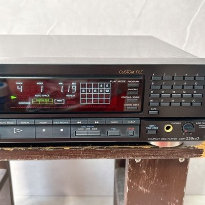 SONY CDP-228ESD ジャンク リモコン付き ◇SONY CDP-228ESD CDプレイヤー リモコン付き◇