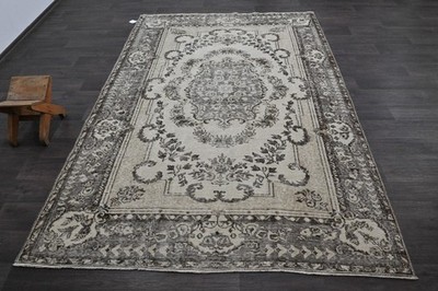 ?Oushak Türkisch Vintage Teppich 6x9 Kelim Rug Anatolisch Handarbeit Boho Dek...