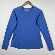 Coolibar Women s Medium Hightide Long Sleeve Swim Shirt Light Blue UPF 50