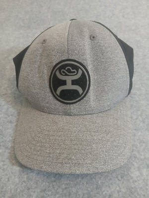 HOOey Gray Black Stretch Fit Performance Hat Cap Get Your HOOey On One Size