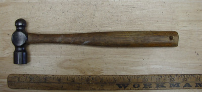 Vintage Unbranded Ball Peen Hammer,11.6 oz,3-1/4''Head,Blacksmith,VGC,L@@K!
