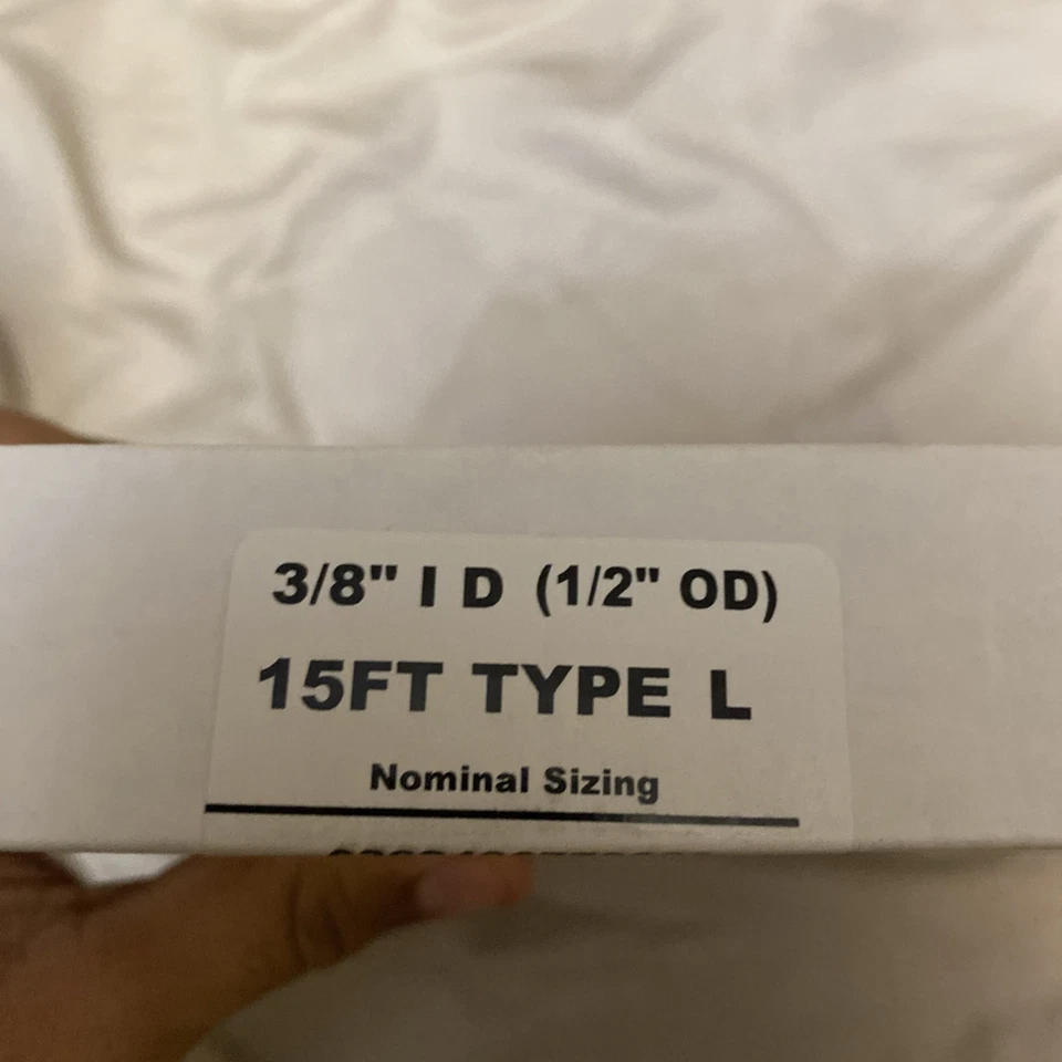 5X JMF Company 6363206799806 Copper Coil Tubing Type L 15 Length 1/2 OD 3/8 ID - Image 3 of 4