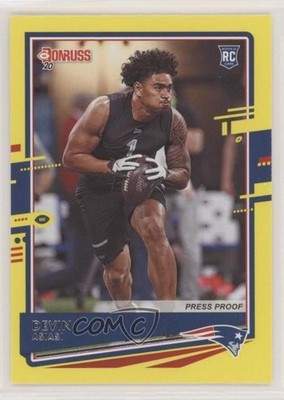 2020 Panini Donruss Dollar Tree Press Proof Yellow Devin Asiasi Rookie RC 0p5r