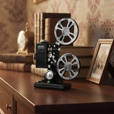 Movie Film Projector Model Vintage Style for Photography Background Desktop