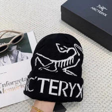 Arc'teryx Beanie Bird Head Toque Orca Black Wool Unisex Warm Winter Hat NWT