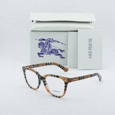 NEW Burberry BE2439 4163 Check Sand 52mm Eyeglasses