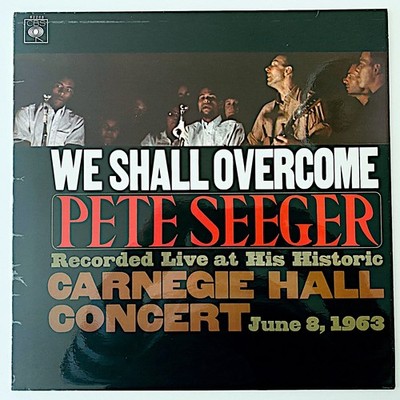 PETE SEEGER - WE SHALL OVERCOME - 1963 UK VINYL LP ALBUM STEREO - EX/VG+