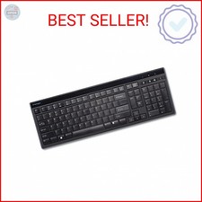 Kensington Slim Type Wired Keyboard K72357USA ,Black