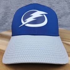 Tampa Bay Lightning Hat Cap Snap Back Blue Gray NHL Stanley Cup Playoffs 2021 