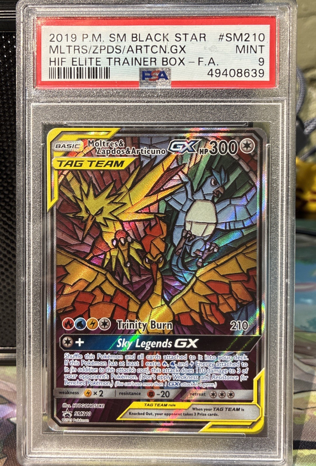 2019 P.M. SM BLACK STAR MLTRS/ZPDS/ARTCN GX HIF #SM210 PSA 9
