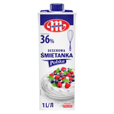 5900512300559 Mlekovita Śmietanka Polska UHT 36% tł. 1l SM Mlekovita
