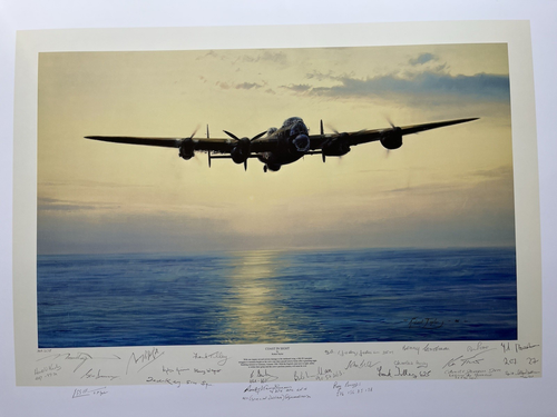 Robert Taylor “Coast In Sight” Collectors Edition Signed 20 Bomber Command Vets