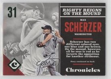 2017 Panini Chronicles Green 126/199 Max Scherzer #28 10k8