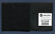 12" X 4" Black VELCRO Brand Velcro Brand Hook Loop Squadron Jacket Flight Patch