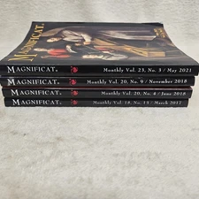 Magnificat Monthly Publication Lot Of 4 Catholic Religious Liturgical Calendar