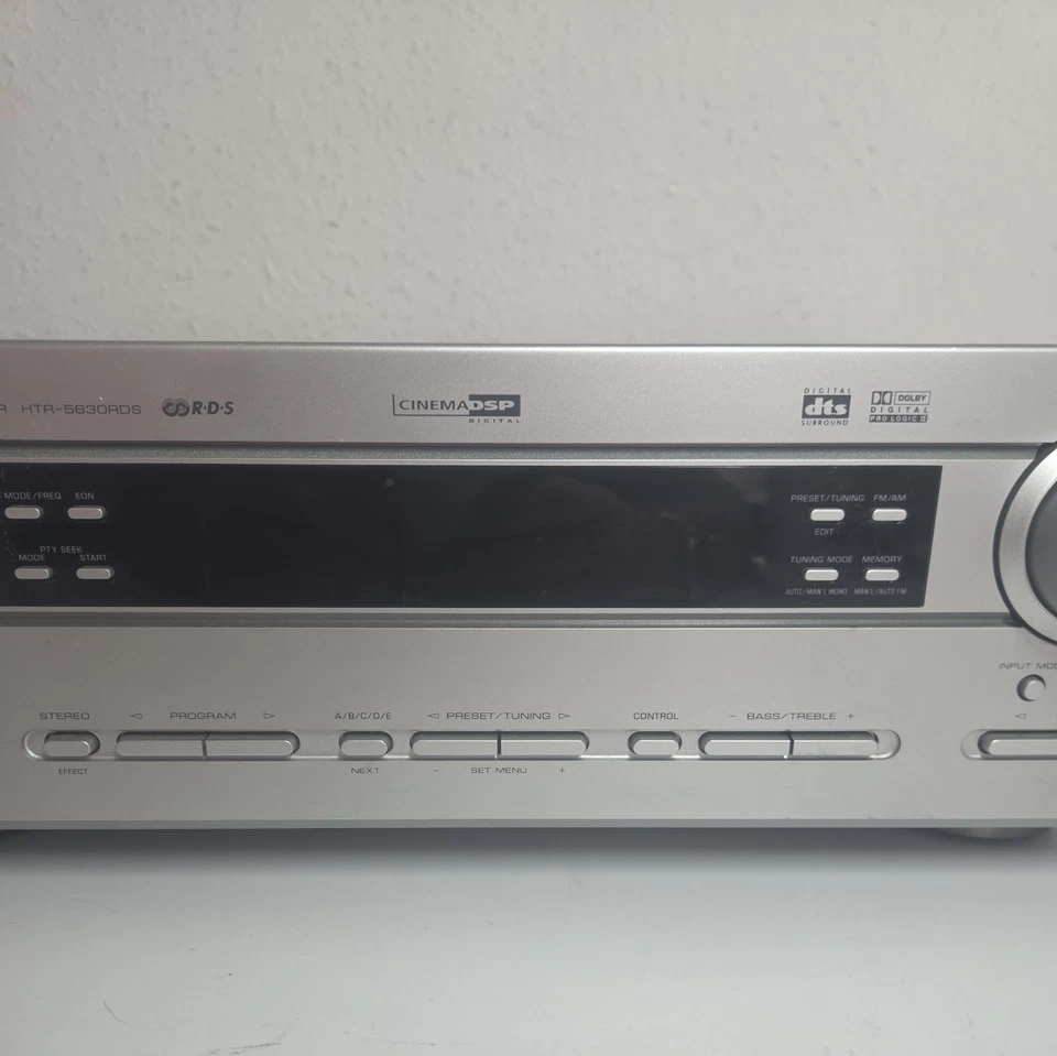 YAMAHA HTR-5630RDS 5.1 AV HOME CINEMA RECEIVER SILVER REMOTE DOLBY DIGITAL DTS - Image 4 of 4